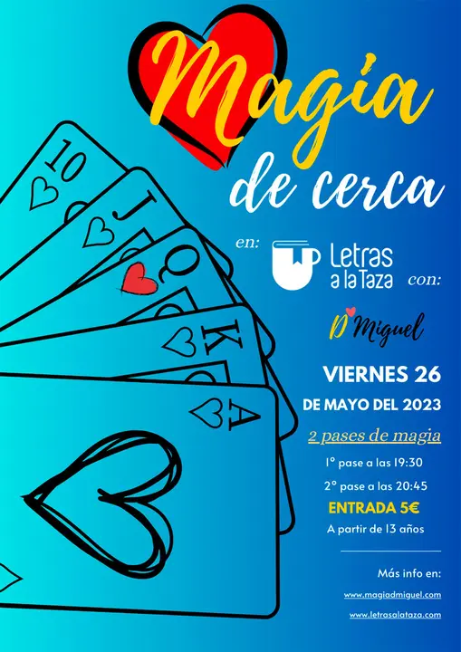 Show en Tudela &lsquo;Magia de cerca&rsquo; con D&rsquo;Miguel