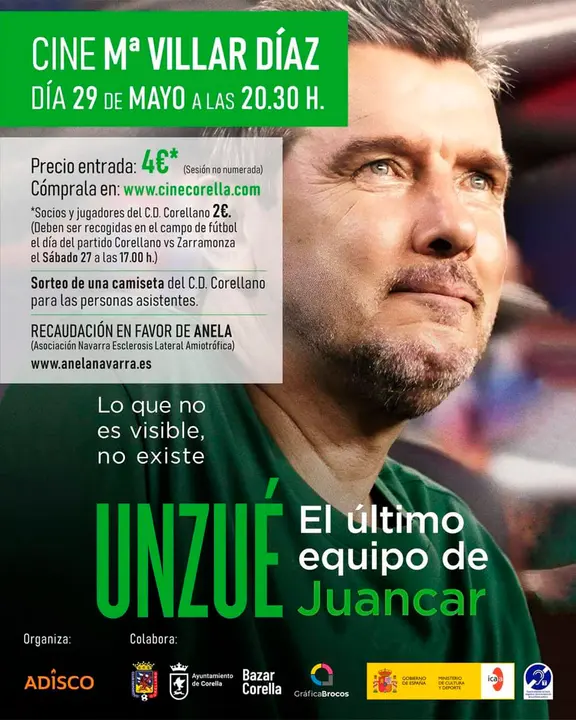 Proyecci&oacute;n en Corella del documental &lsquo;Unzu&eacute;. El &uacute;ltimo equipo de Juancar&rsquo;