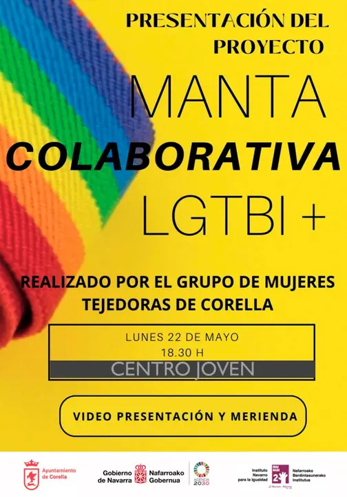 Presentaci&oacute;n en Corella del proyecto Manta colaborativa LGTBI+