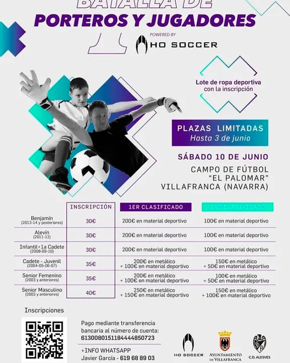 I Batalla de porteros y jugadores 2023 en Villafranca