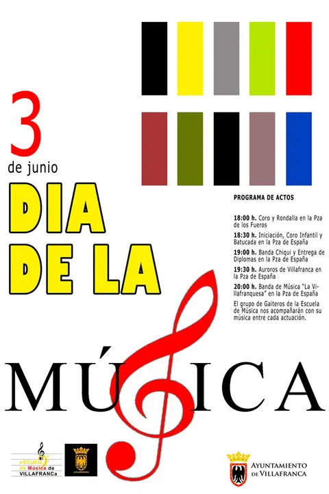 D&iacute;a de la M&uacute;sica 2023 en Villafranca