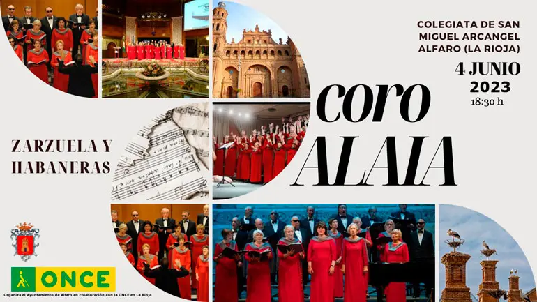 Concierto en Alfaro de Zarzuelas y Habaneras a cargo de la Coral Alaia