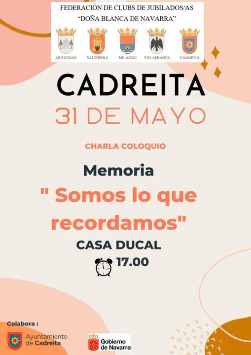 Charla en Cadreita sobre la memoria &lsquo;Somos lo que recordamos&rsquo;