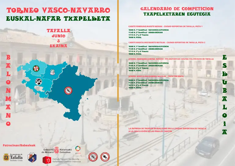Torneo Vasco Navarro de balonmano 2023 en Tafalla