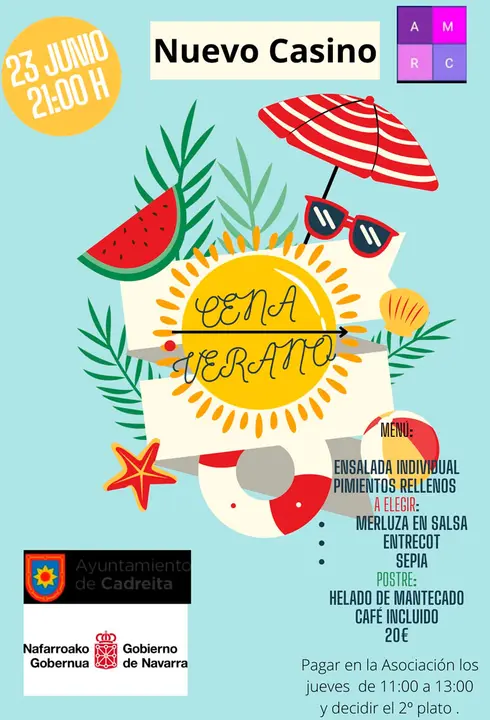 Cena de verano en Cadreita de la Asociaci&oacute;n de Mujeres La Ribera
