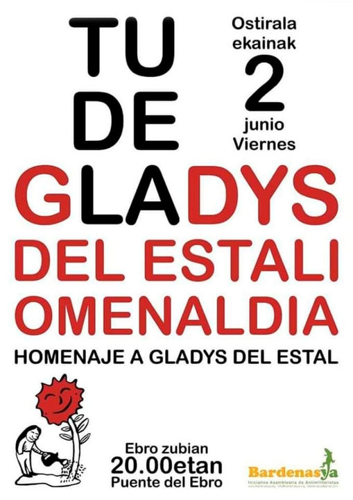 Homenaje en Tudela a Gladys del Estal