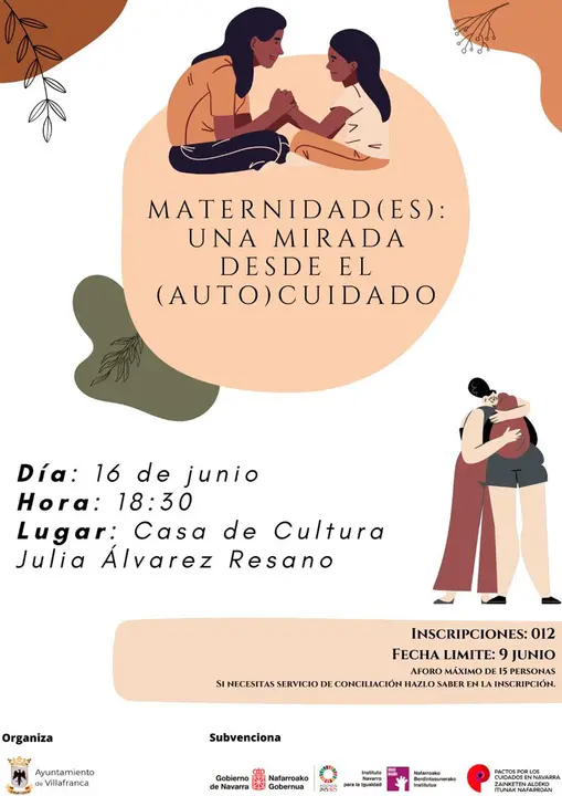 Charla en Villafranca &lsquo;Maternidad(es) una mirada desde el (auto)cuidado&rsquo;