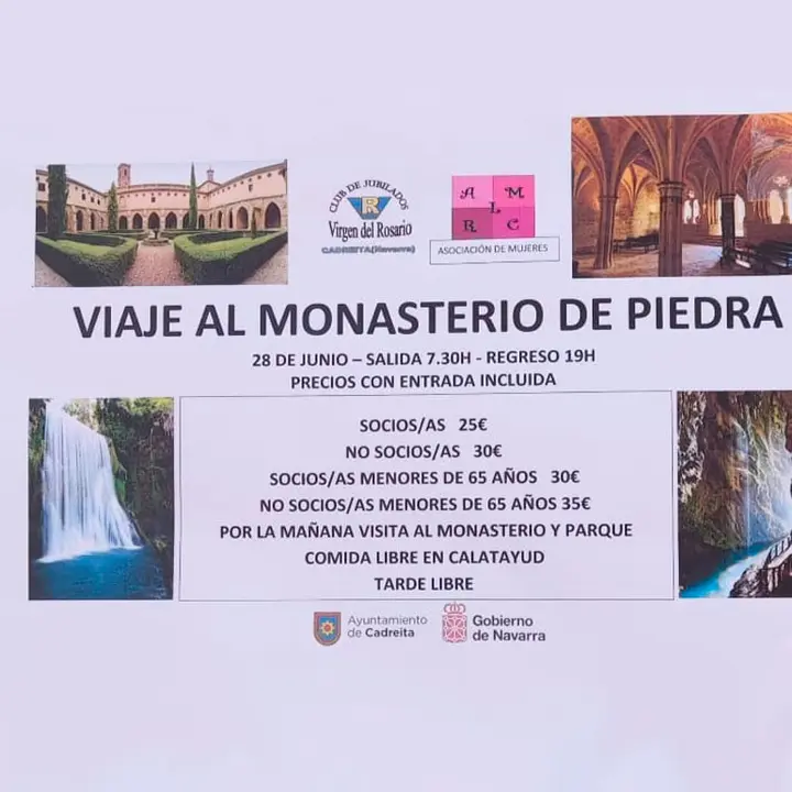 Viaje desde Cadreita al monasterio de piedra