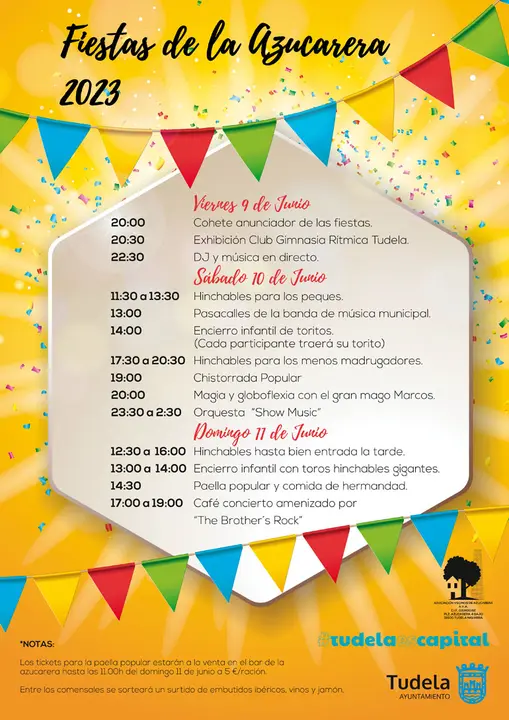 Fiestas de la Azucarera 2023 en Tudela