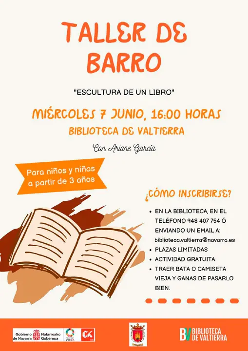 Taller de barro en Valtierra &lsquo;Escultura de un libro&rsquo; con Ariane Garc&iacute;a