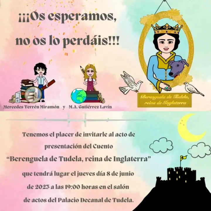 Presentaci&oacute;n en Tudela del libro &lsquo;Berenguela de Tudela, reina de Inglaterra&rsquo; de Mercedes Terr&eacute;n Miram&oacute;n y M.A. Guti&eacute;rrez Lav&iacute;n