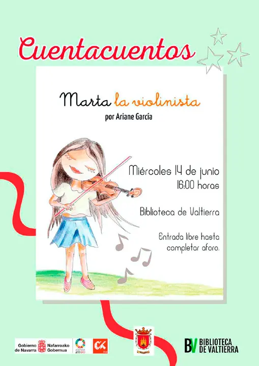 Cuentacuentos en Valtierra &lsquo;Marta, la violinista&rsquo; con Ariane Garc&iacute;a