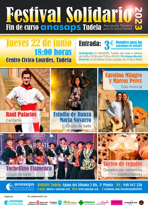 Festival solidario Fin de curso ANASAPS 2023 en Tudela