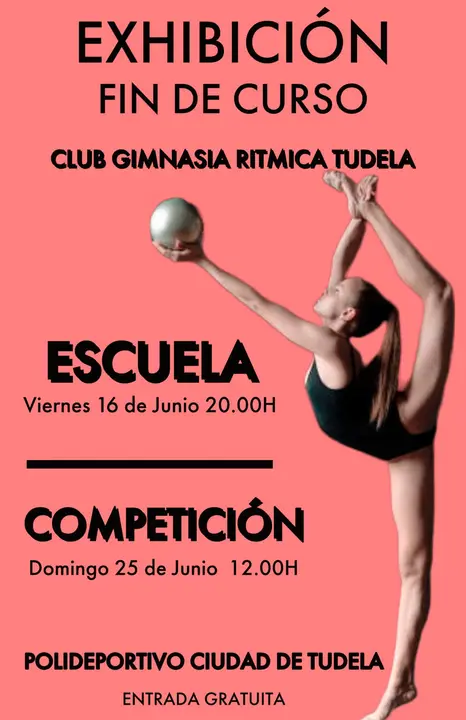Exhibici&oacute;n fin de curso en Tudela del Club Gimnasia R&iacute;tmica