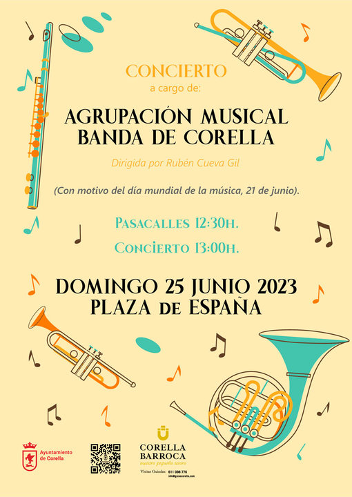 Concierto en Corella de la Agrupación Musical de la Banda de Corella