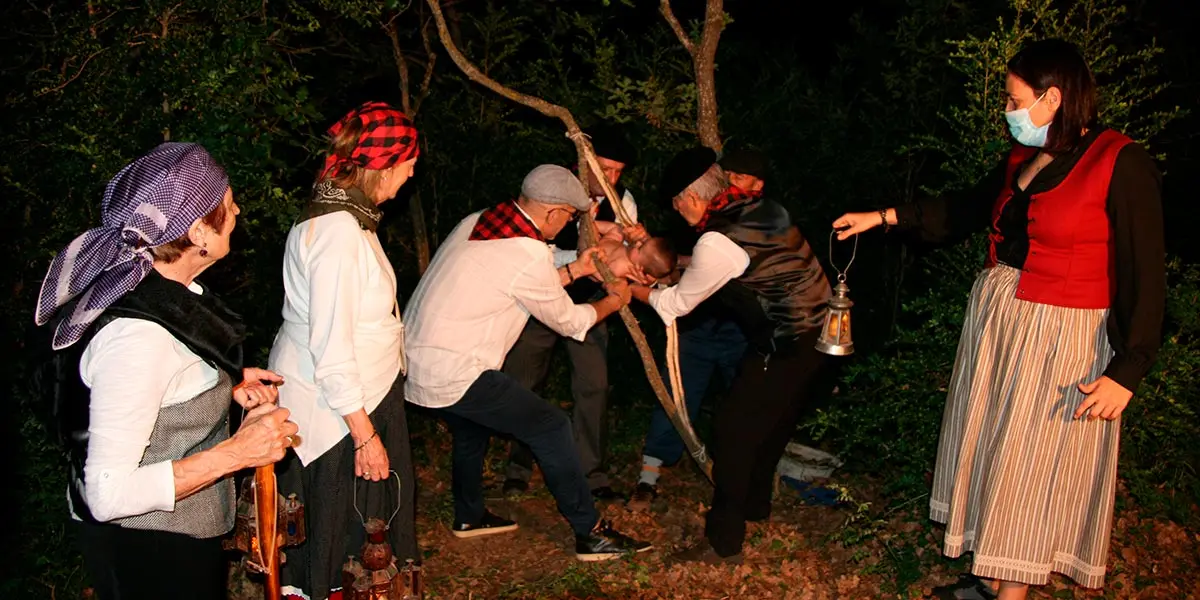Lobera de Onsella recuperar&aacute; el pr&oacute;ximo s&aacute;bado, 24 de junio, su tradicional Rito del Herniado. FOTO Pascual Plano