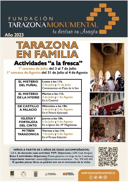 Actividades en Tarazona &lsquo;Tarazona en Familia&rsquo;