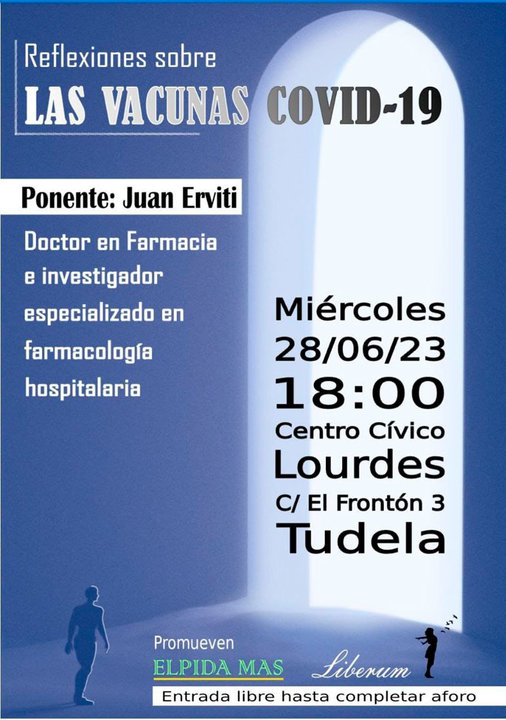 Conferencia en Tudela ‘Reflexiones sobre las vacunas Covid 19’