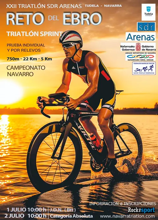 XXII Triatl&oacute;n Reto del Ebro 2023 en Tudela