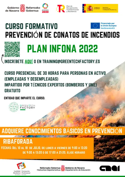 Curso formativo en Ribaforada &lsquo;Prevenci&oacute;n de conatos de incendios&rsquo;