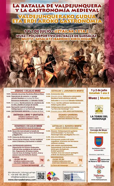 La Batalla de Valdejunquera y la Gastronom&iacute;a Medieval 2023 en Muez