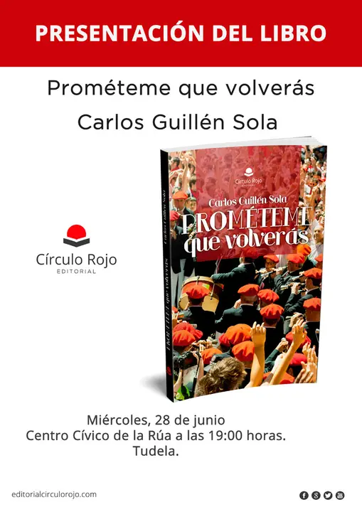 Presentaci&oacute;n en Tudela del libro &lsquo;Prom&eacute;teme que volver&aacute;s&rsquo; de Carlos Guill&eacute;n Sola