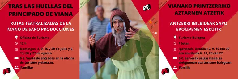 Rutas teatralizadas en Viana &lsquo;Tras las huellas del Principado de Viana&rsquo;