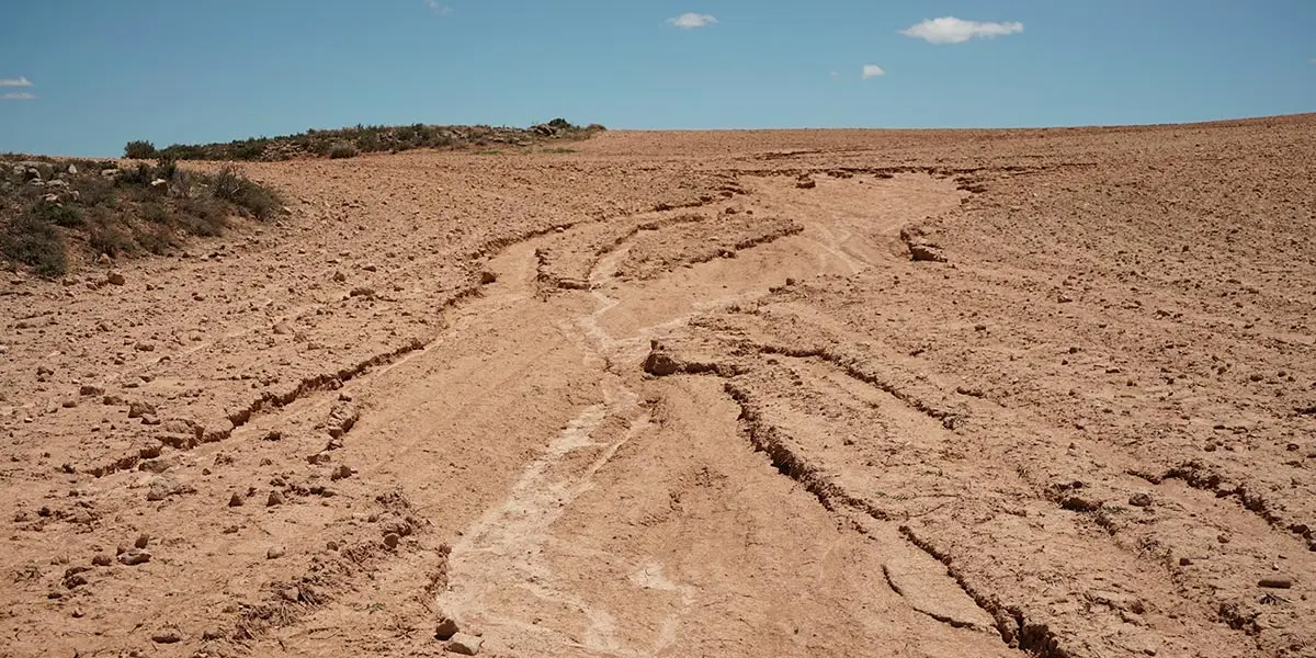 Imagen tomada en Cascante tras la tormenta del pasado 21 de junio