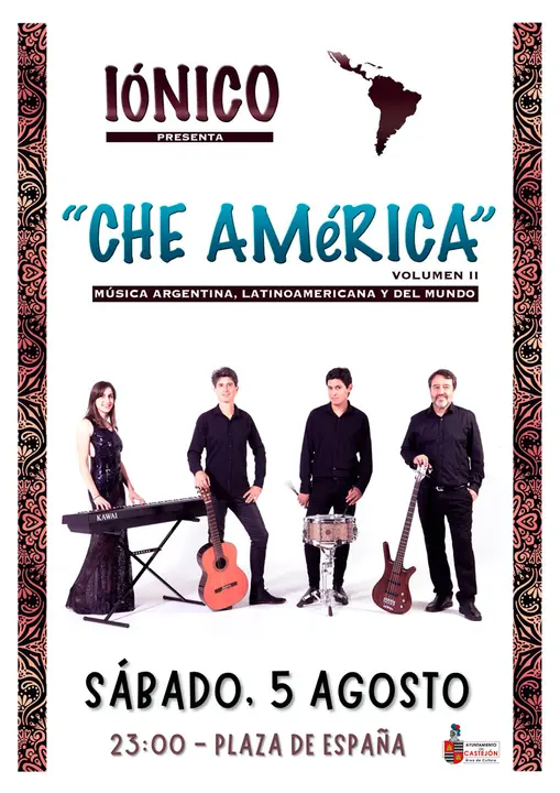 Concierto en Castej&oacute;n &lsquo;Che Am&eacute;rica&rsquo; de I&oacute;nico
