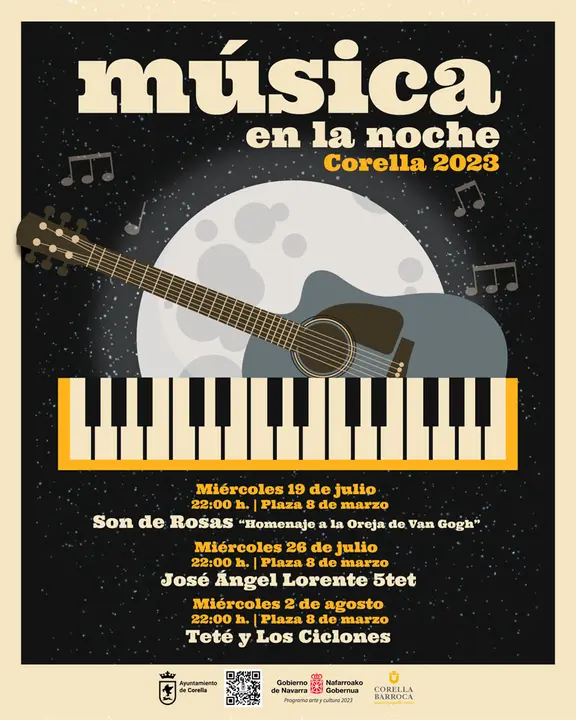 M&uacute;sica en la noche 2023 en Corella