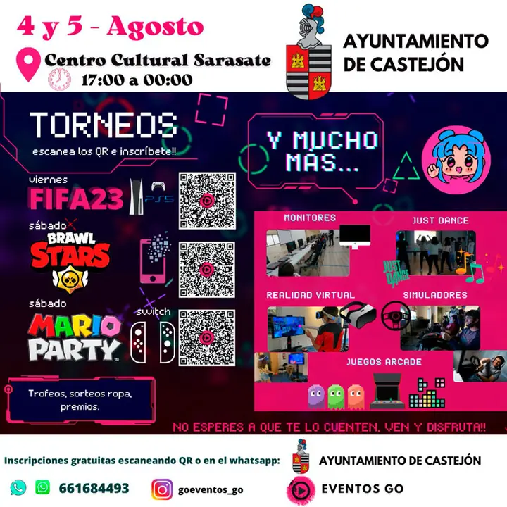 Torneos de videojuegos en Castej&oacute;n