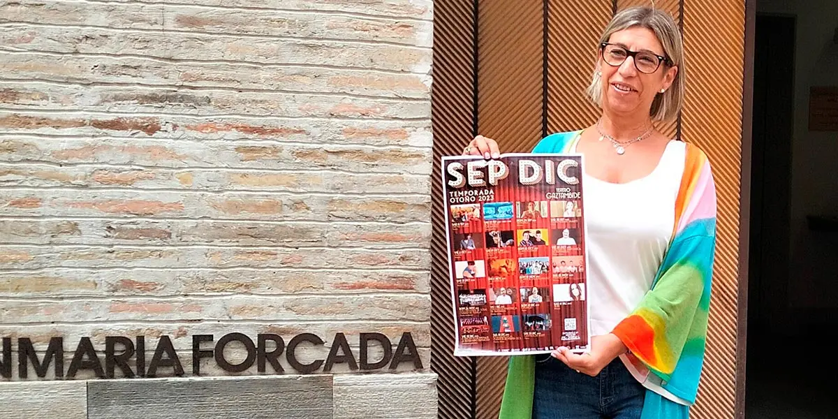 La concejal de cultura Ic&iacute;ar Les Urra present&oacute; la segunda temporada del Teatro Gaztambide de Tudela para los meses de septiembre a diciembre