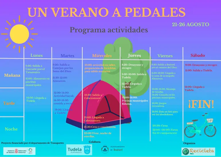 Un verano a pedales 2023 en Tudela