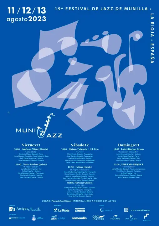 19&ordm; Festival de jazz &lsquo;Munijazz&rsquo; 2023 en Munilla