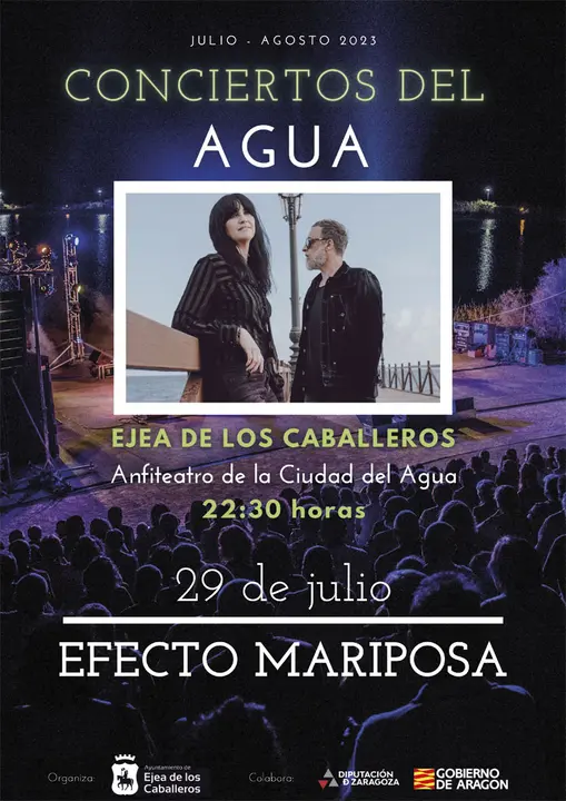 XI Conciertos del Agua 2023 en Ejea de los Caballeros Efecto Mariposa