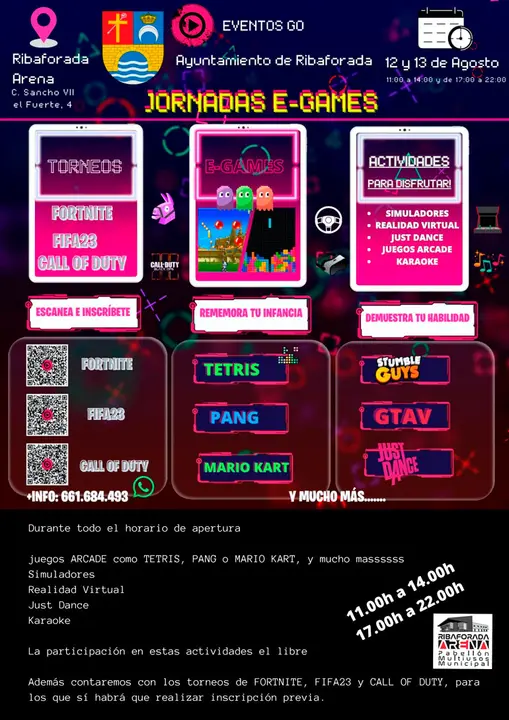 Jornadas E Games 2023 en Ribaforada