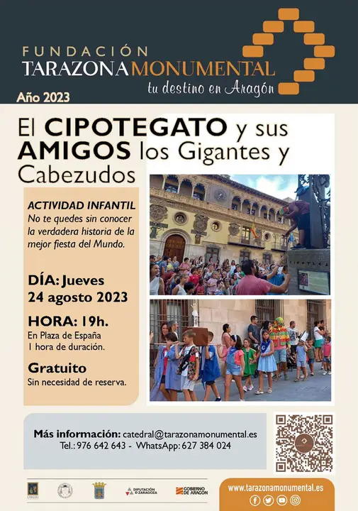 Taller en Tarazona &lsquo;El Cipotegato y sus amigos los Gigantes y Cabezudos&rsquo;