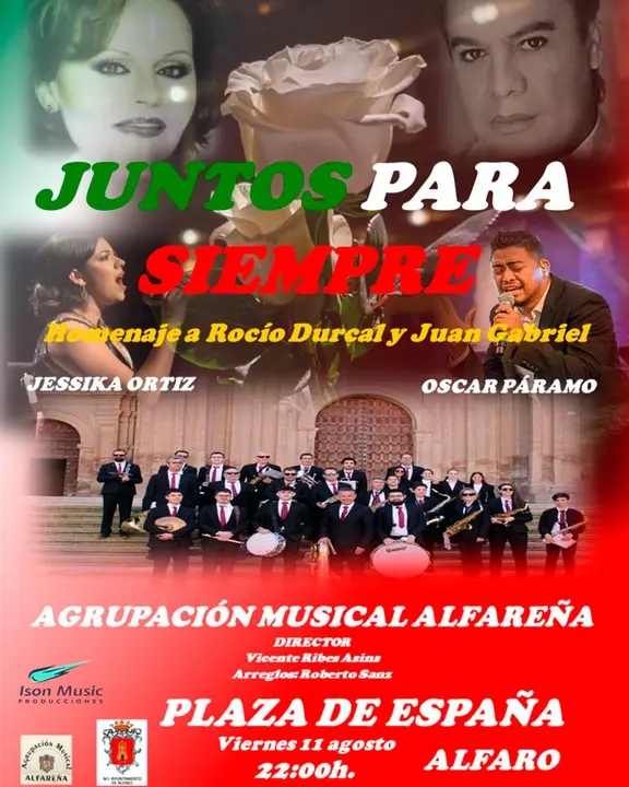 Espect&aacute;culo en Alfaro &lsquo;Juntos para siempre&rsquo; homenaje a Roc&iacute;o Durcal y Juan Gabriel