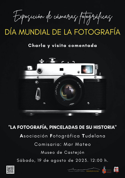 Charla en Castejón ‘La fotografía pinceladas de su historia’ y exposición de cámaras fotográficas