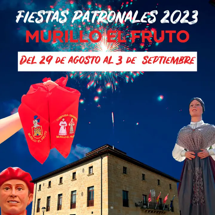 Programa de las Fiestas patronales en honor a la Virgen Mar&iacute;a 2023 en Murillo El Fruto
