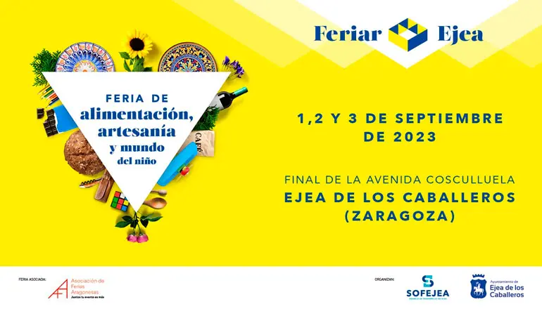 Feriar Ejea Feria de alimentaci&oacute;n, artesan&iacute;a y mundo del ni&ntilde;o 2023 en Ejea de los Caballeros