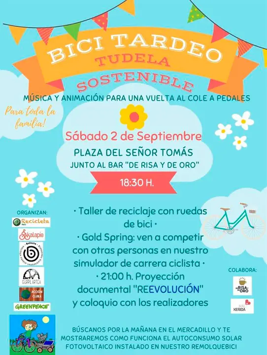 Bicitardeo Sostenible 2023 en Tudela