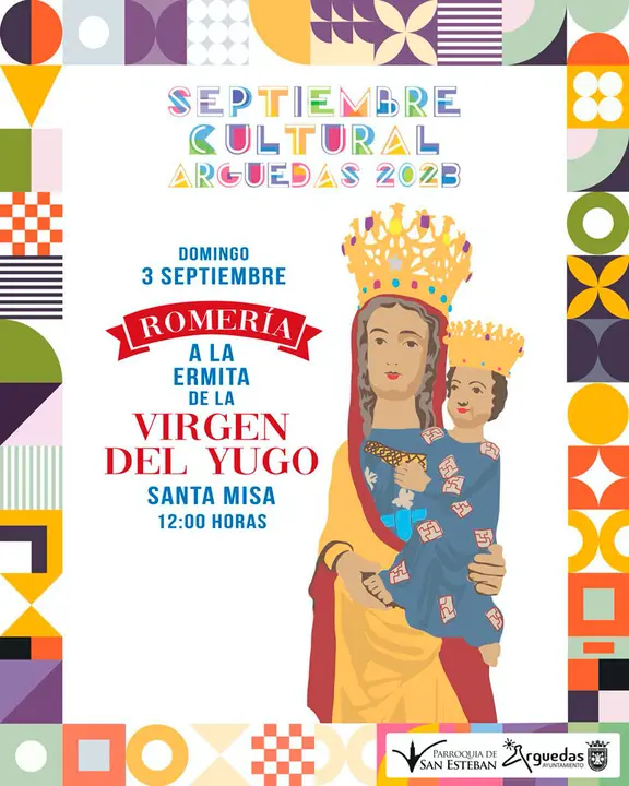 Romer&iacute;a a la ermita de la Virgen del Yugo 2023 en Arguedas