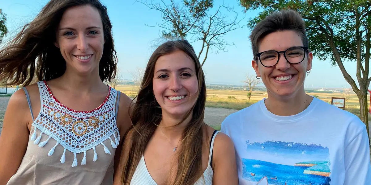 Cristina, Nuria y Celia, las tres profesionales de psicolog&iacute;a que conducen este servicio en los centros de salud del &aacute;rea