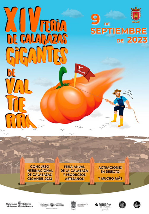 XIV Feria de calabazas gigantes 2023 en Valtierra
