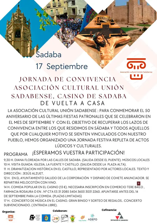 Jornada de convivencia de las antiguas festividades patronales en S&aacute;daba