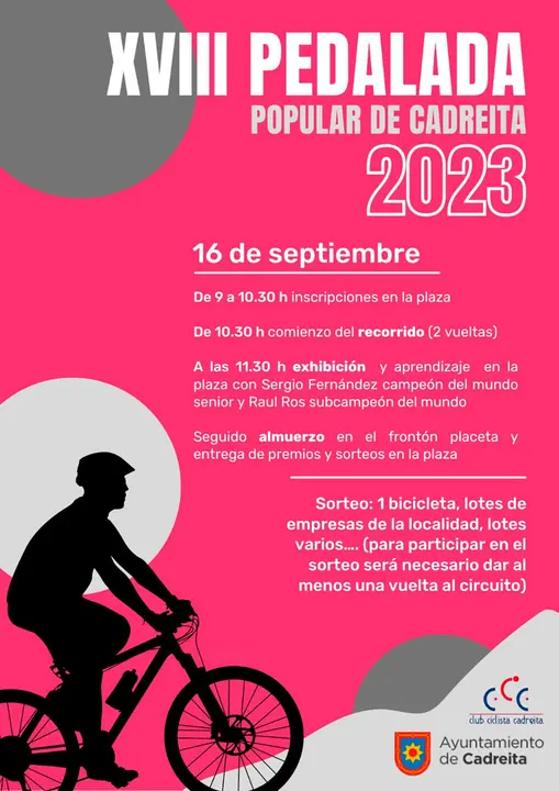 XVIII Pedalada popular 2023 en Cadreita