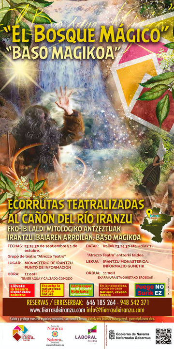 Ecorrutas teatralizadas ‘El Bosque Mágico’ 2023 al cañón del Río Iranzu