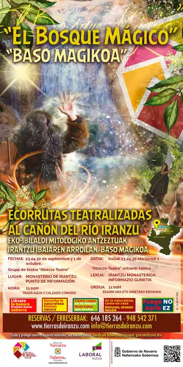 Ecorrutas teatralizadas &lsquo;El Bosque M&aacute;gico&rsquo; 2023 al ca&ntilde;&oacute;n del R&iacute;o Iranzu
