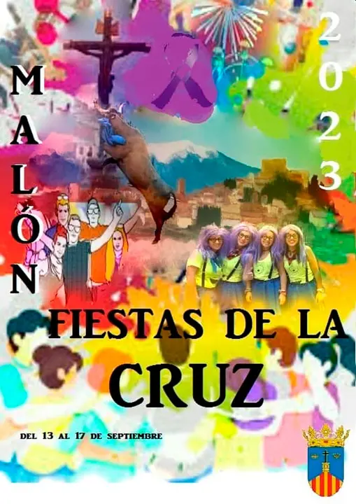 Programa de las Fiestas patronales en honor de la Santa Cruz 2023 en Mal&oacute;n
